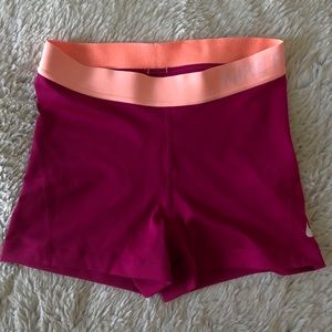 Nike pro compression shorts